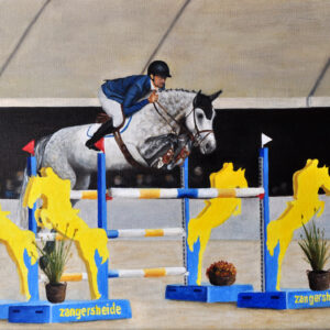 WK Jonge Paarden (olieverf op doek 60x40cm) - 2020